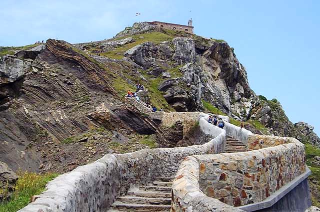 Escaleras de subida a San Juan de Gaztelugatxe